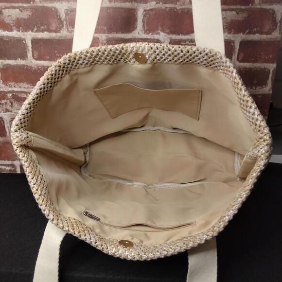 JOICO Straw Tote Bag Beach Market Shoulder Bag Joi of Healthy Hair - Picture 6 of 8